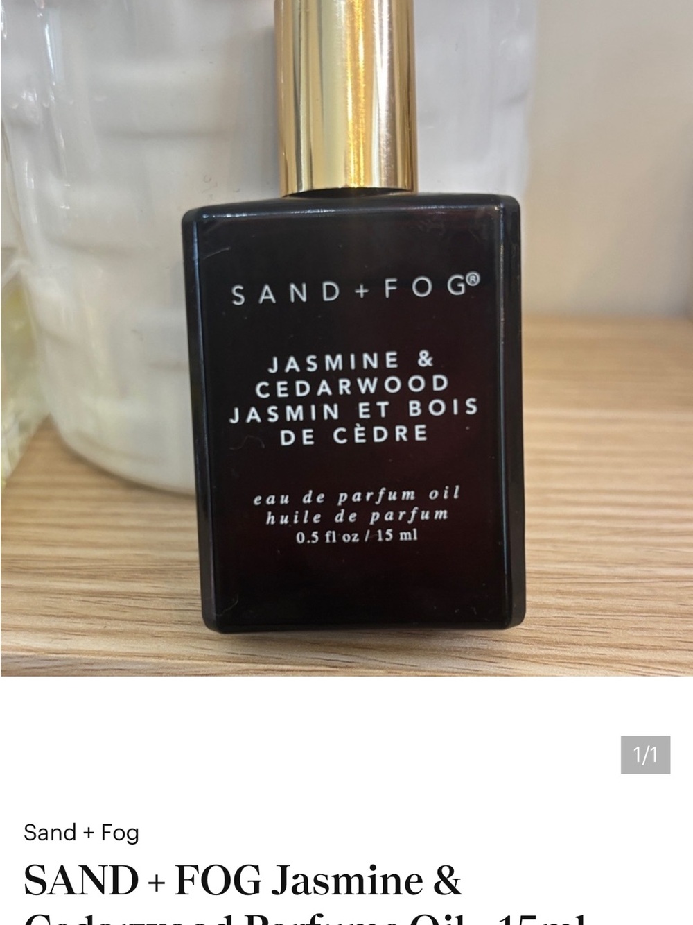 SAND + FOG Jasmine & Cedarwood Fragrance Oil